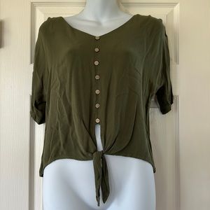 Olive Green Blouse